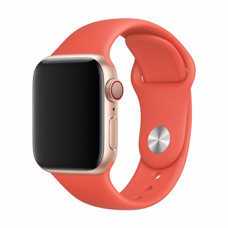 Devia - Silicone Strap for Apple Watch (42mm/44mm/45mm/49mm) - Nectarine