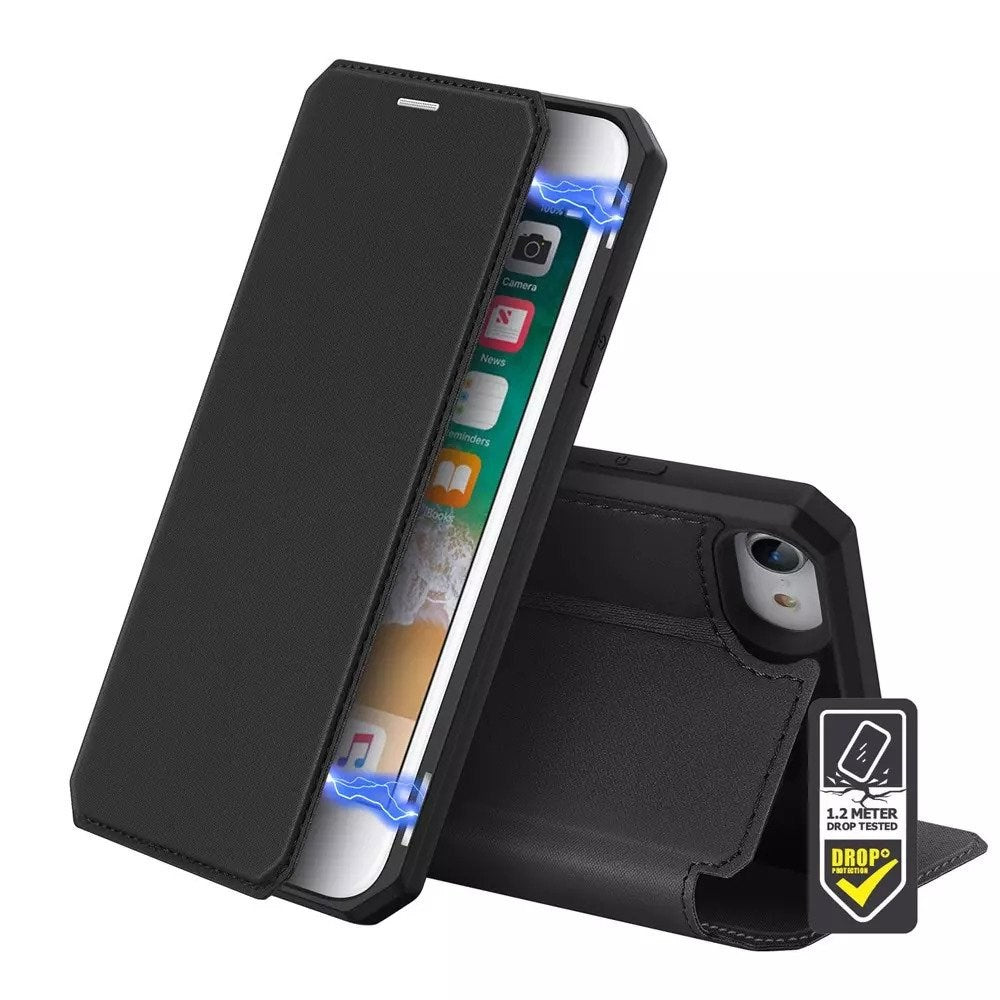 Dux Ducis - Skin X Wallet for iPhone SE/8/7 - Black