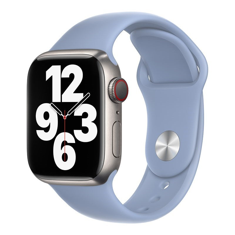 Devia - Silicone Strap for Apple Watch (42mm/44mm/45mm/49mm) - Fog Blue