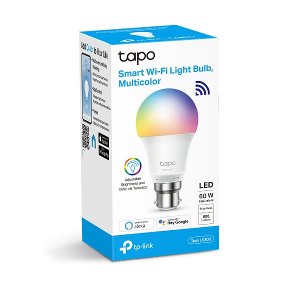 Tapo L530B Smart Wi-Fi Light Bulb, Multicolor