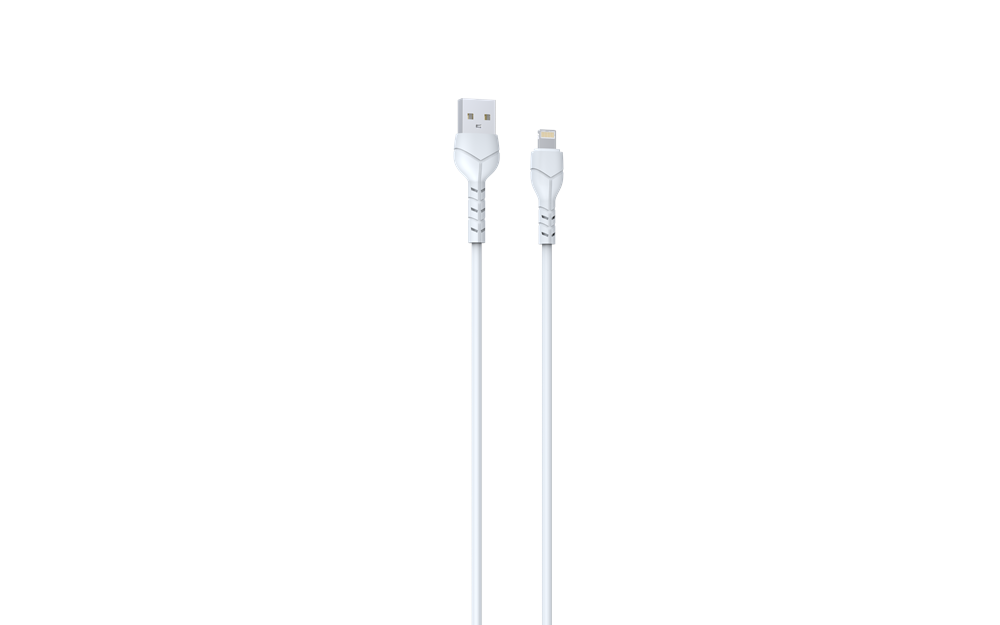 Devia - Bulk Loose - Pack of 30 - 1m (2.1A) USB to Lightning Cable - White
