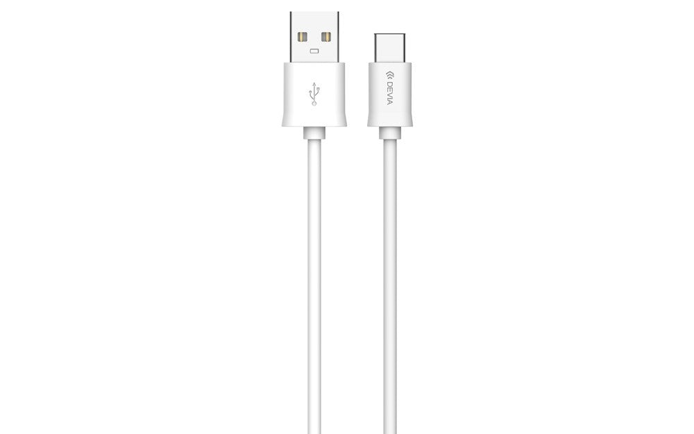 Devia - 2m (2.1A) USB to Type C Cable - White