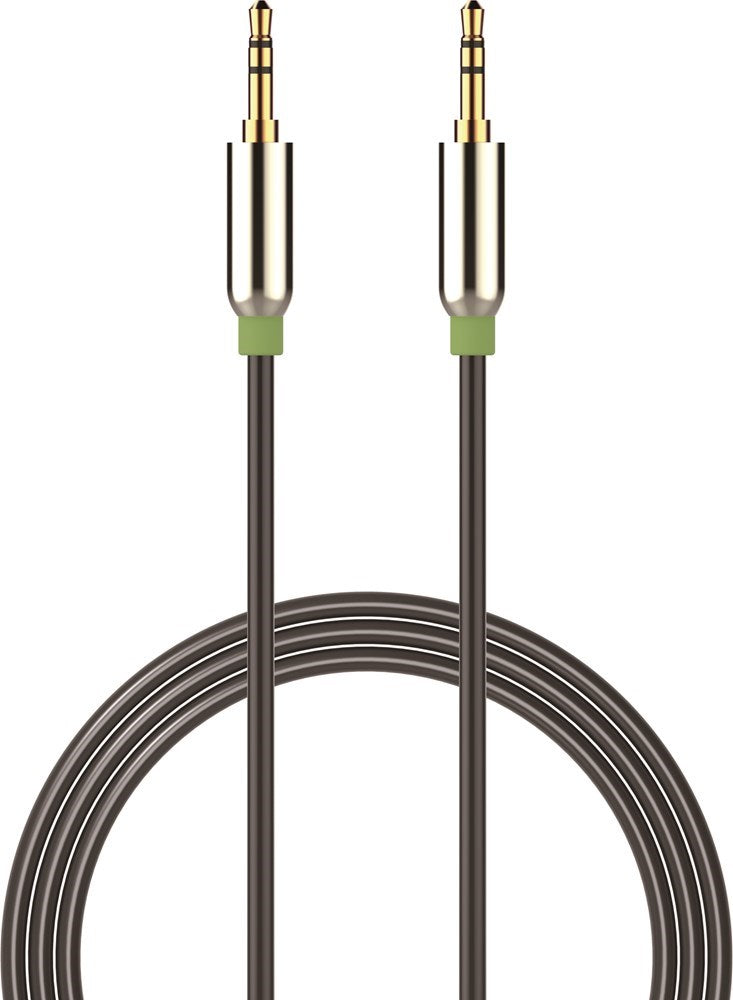Devia - 1m Mesh Armour Auxiliary Cable - Black