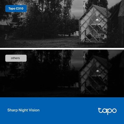 TP Link TAPO C310P2 V2 Outdoor Security Wi-Fi Camera 2 Pack