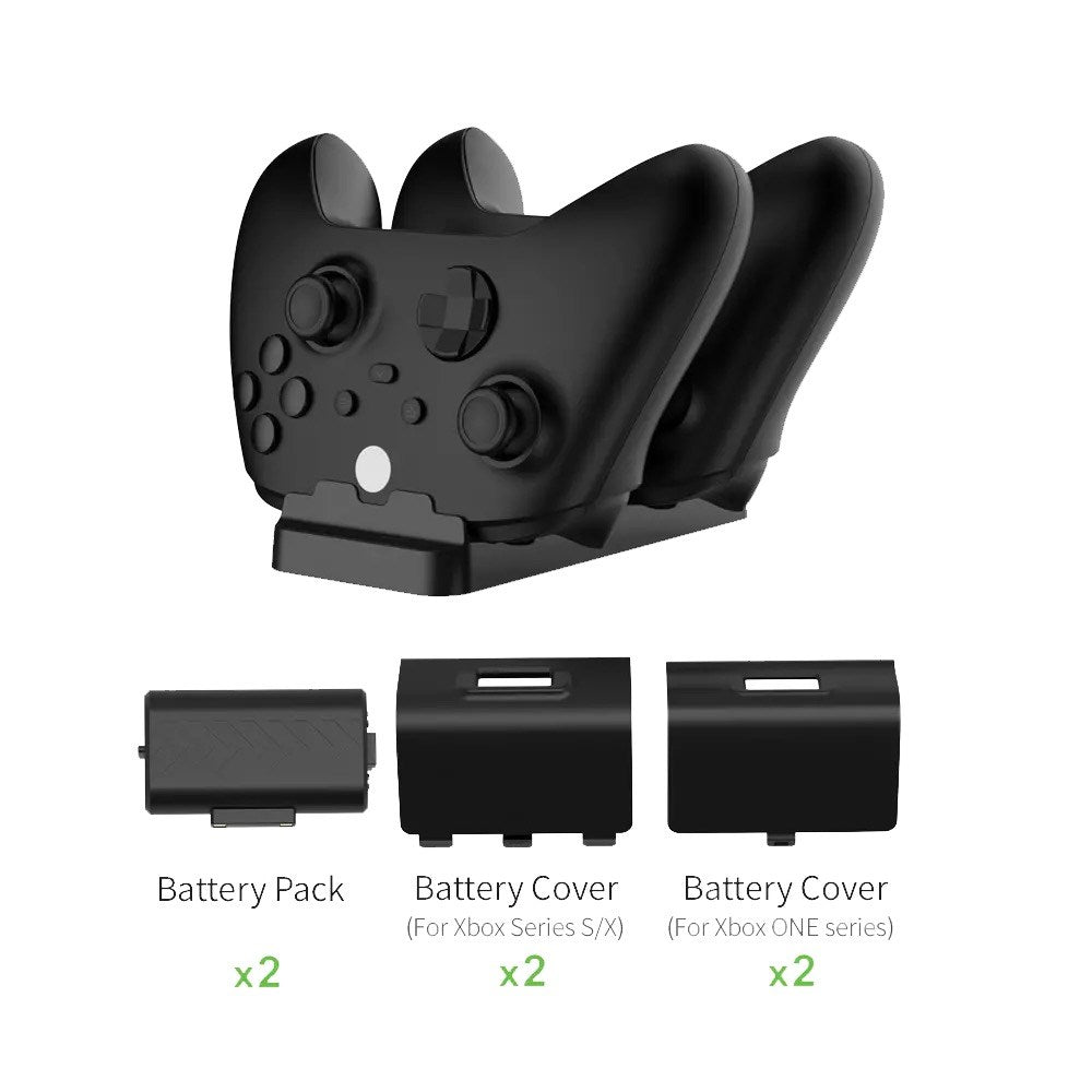 Dobe - Controller Charging Station for Xbox One X/S & Series X/S - Black