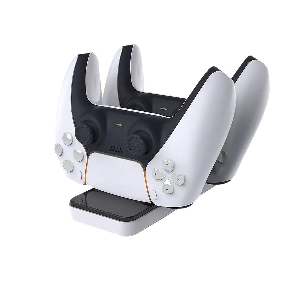 Dobe - Magnetic Controller Charging Station for PlayStation 5 - Black & White