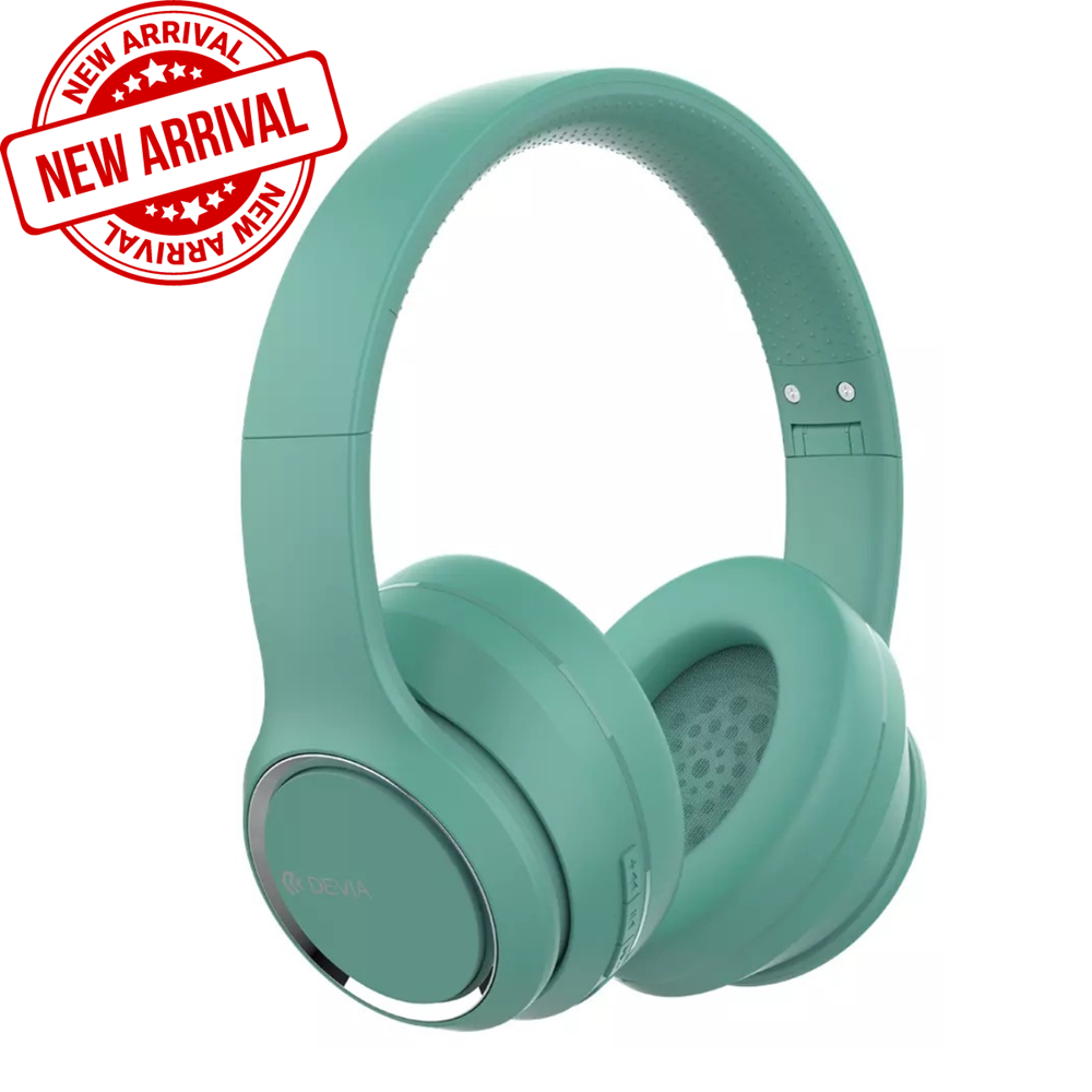 Devia - Kintone Foldable On-Ear Wireless HD Headphones - Green