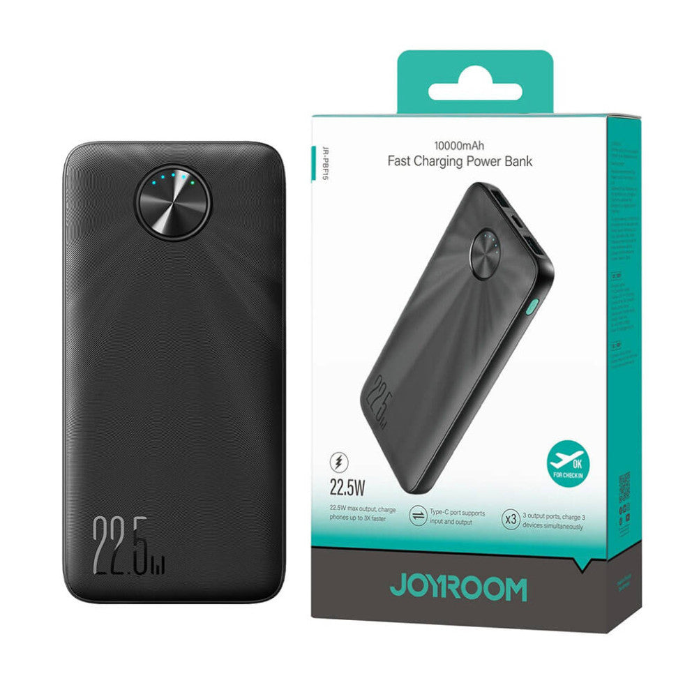 Joyroom - JR-PBF15 Powerbank 10000mAh USB-C USB-A - 22.5W - Black