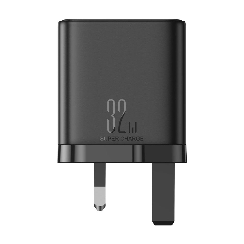 Joyroom - JR-TCF10 fast charger 2x USB-C USB-A - 32W - UK Plug - Black